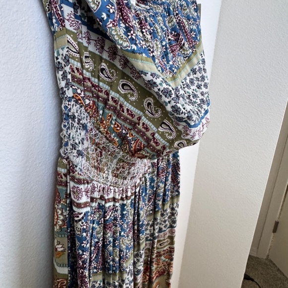 SIGNIFY Boho Strapless Sleeveless Tube Top NWT Jumpsuit / Size Small - Picture 3 of 11